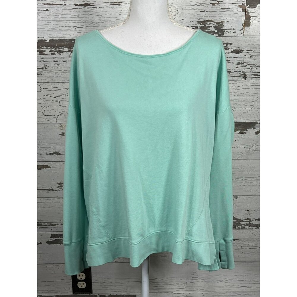 SWEATY BETTY Simhasana Oversize Sweatshirt Mint Green Sz XL NWOT
